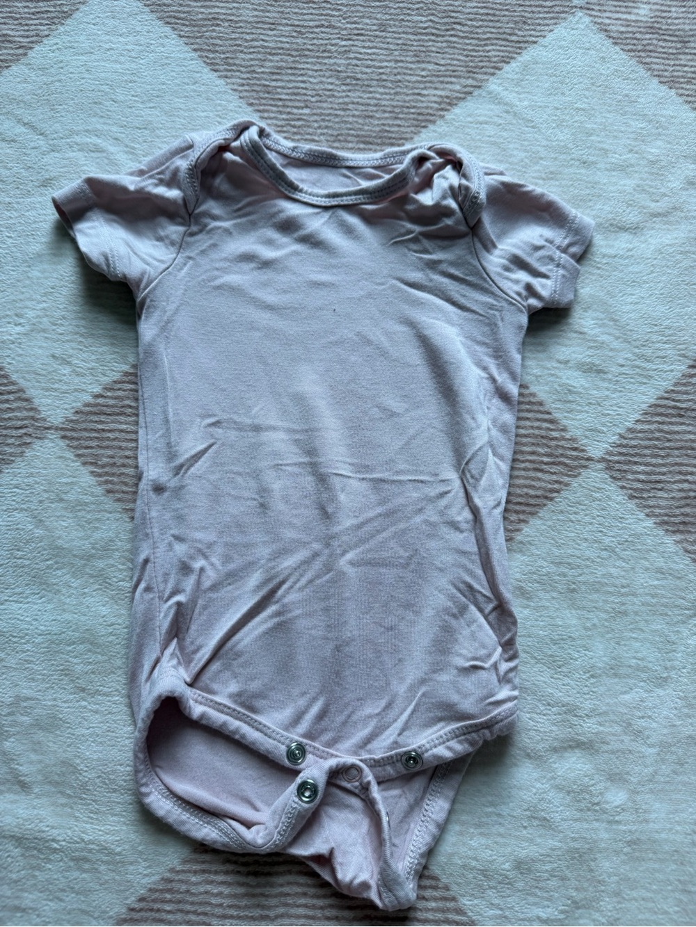 Kyte BABY Pale Pink Short Sleeve Baby Bodysuit